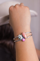 Pink Conch & Cotton Kandy Cuffs-Bracelets-Krush Kandy, Women's Online Fashion Boutique Located in Phoenix, Arizona (Scottsdale Area)