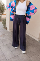 Drawstring Wide Leg Pants with Pockets-Bottoms-Krush Kandy, Women's Online Fashion Boutique Located in Phoenix, Arizona (Scottsdale Area)