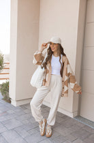 LUXE Diamond Checkered Oversized Cardigan-Sweaters-Krush Kandy, Women's Online Fashion Boutique Located in Phoenix, Arizona (Scottsdale Area)