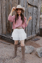 Lovelet Lace Detail Layered Skirt-Skirts-Krush Kandy, Women's Online Fashion Boutique Located in Phoenix, Arizona (Scottsdale Area)