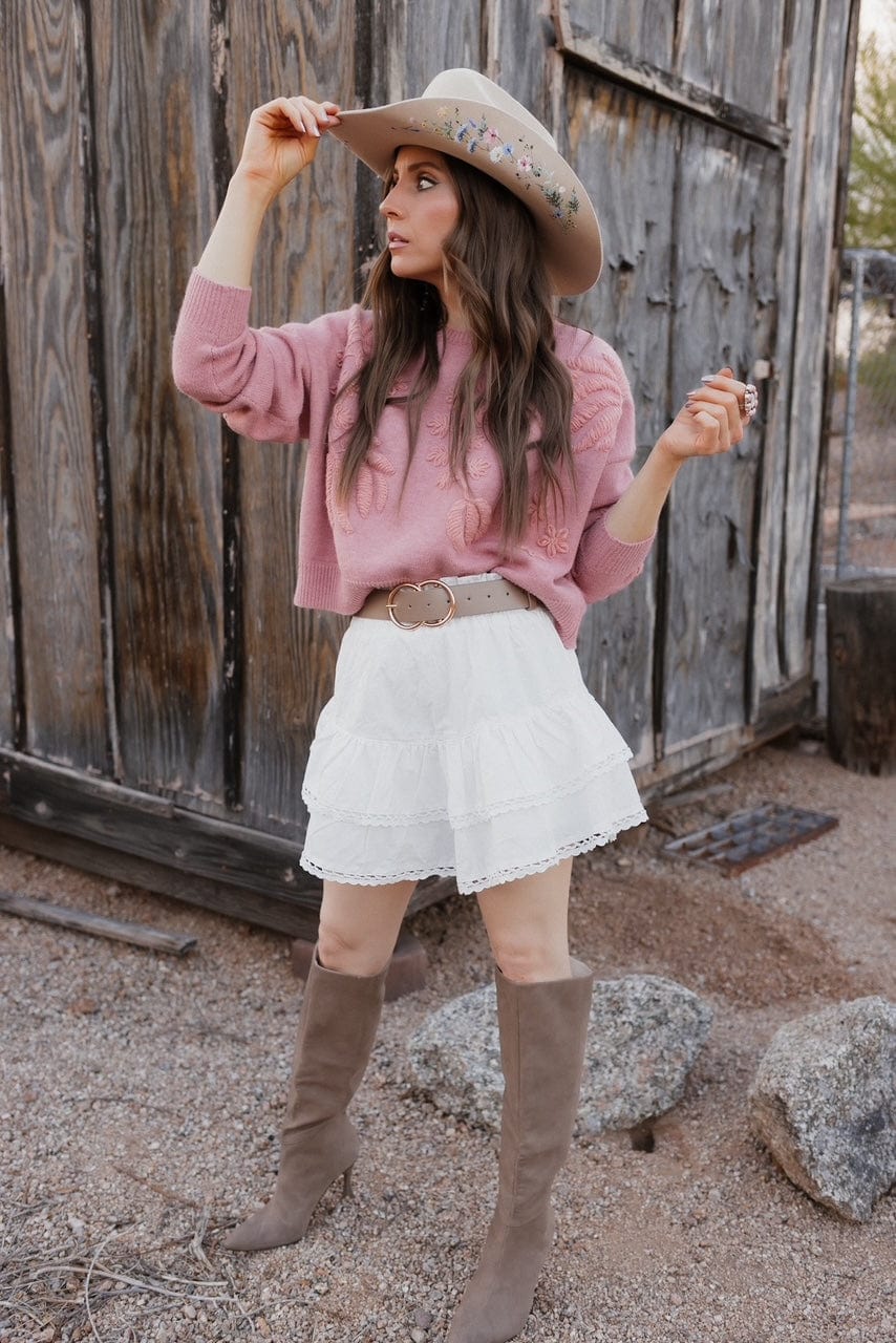 Lovelet Lace Detail Layered Skirt-Skirts-Krush Kandy, Women's Online Fashion Boutique Located in Phoenix, Arizona (Scottsdale Area)