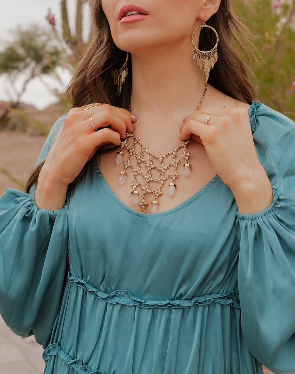 Shine On Crystal Necklace MADE TO ORDER-Necklaces-Krush Kandy, Women's Online Fashion Boutique Located in Phoenix, Arizona (Scottsdale Area)