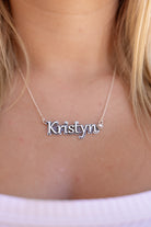 Sterling Silver Script Name Necklace MADE TO ORDER-Necklaces-Krush Kandy, Women's Online Fashion Boutique Located in Phoenix, Arizona (Scottsdale Area)