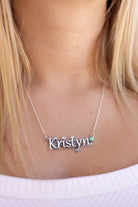 Sterling Silver Script Name Necklace MADE TO ORDER-Necklaces-Krush Kandy, Women's Online Fashion Boutique Located in Phoenix, Arizona (Scottsdale Area)