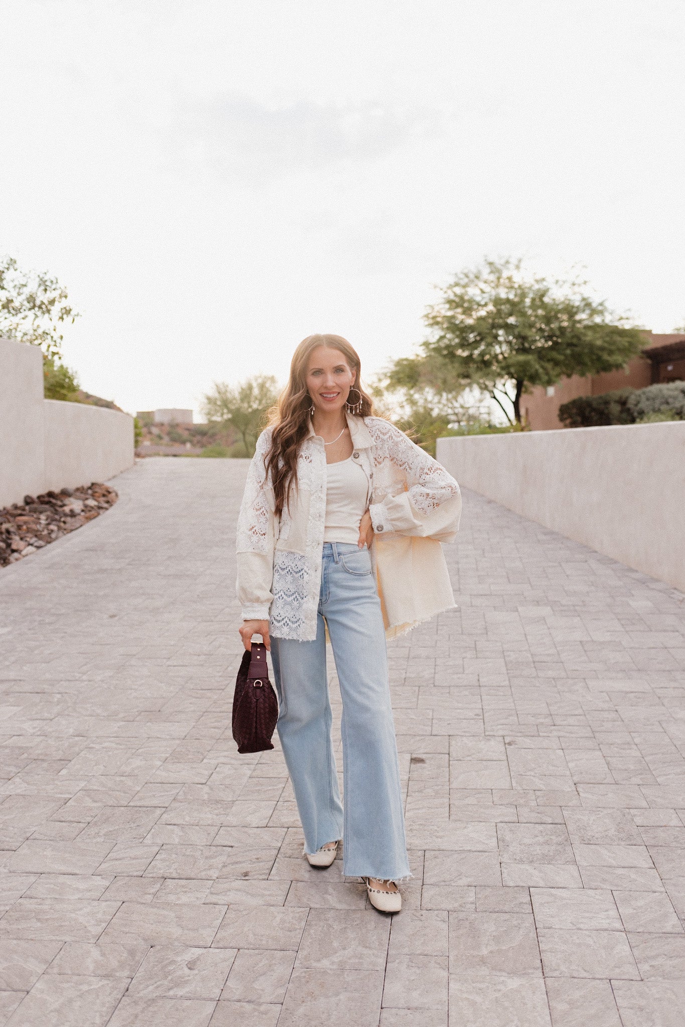 POL Oversized Vintage Lace Shacket-Shackets-Krush Kandy, Women's Online Fashion Boutique Located in Phoenix, Arizona (Scottsdale Area)