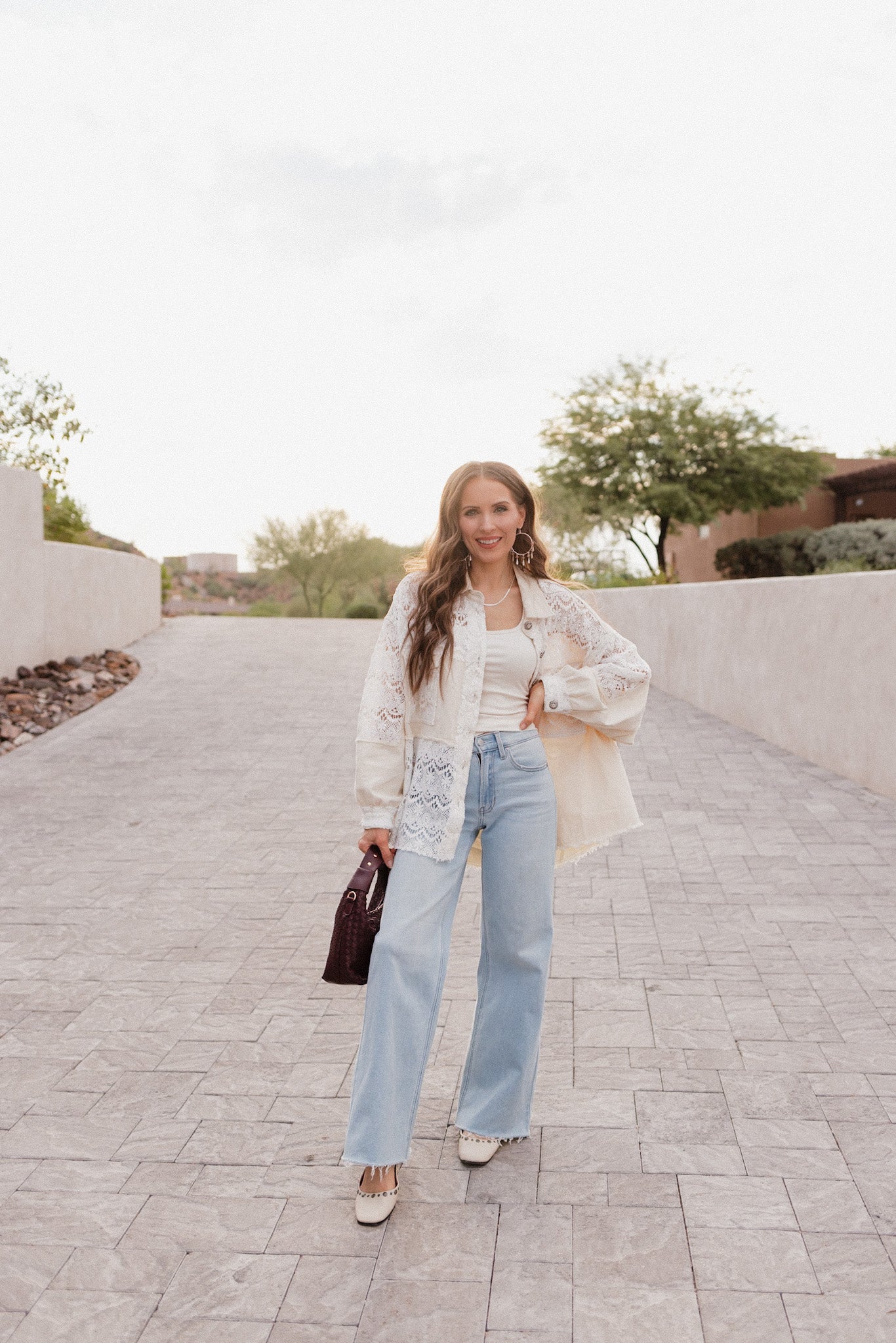 POL Oversized Vintage Lace Shacket-Shackets-Krush Kandy, Women's Online Fashion Boutique Located in Phoenix, Arizona (Scottsdale Area)