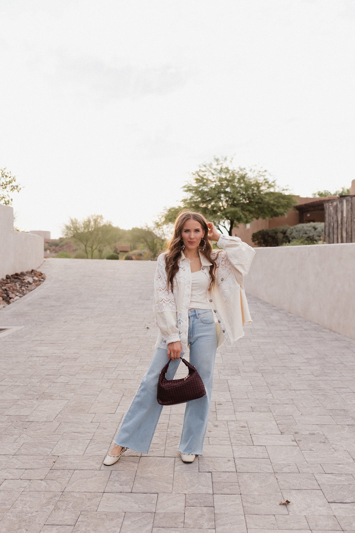 POL Oversized Vintage Lace Shacket-Shackets-Krush Kandy, Women's Online Fashion Boutique Located in Phoenix, Arizona (Scottsdale Area)