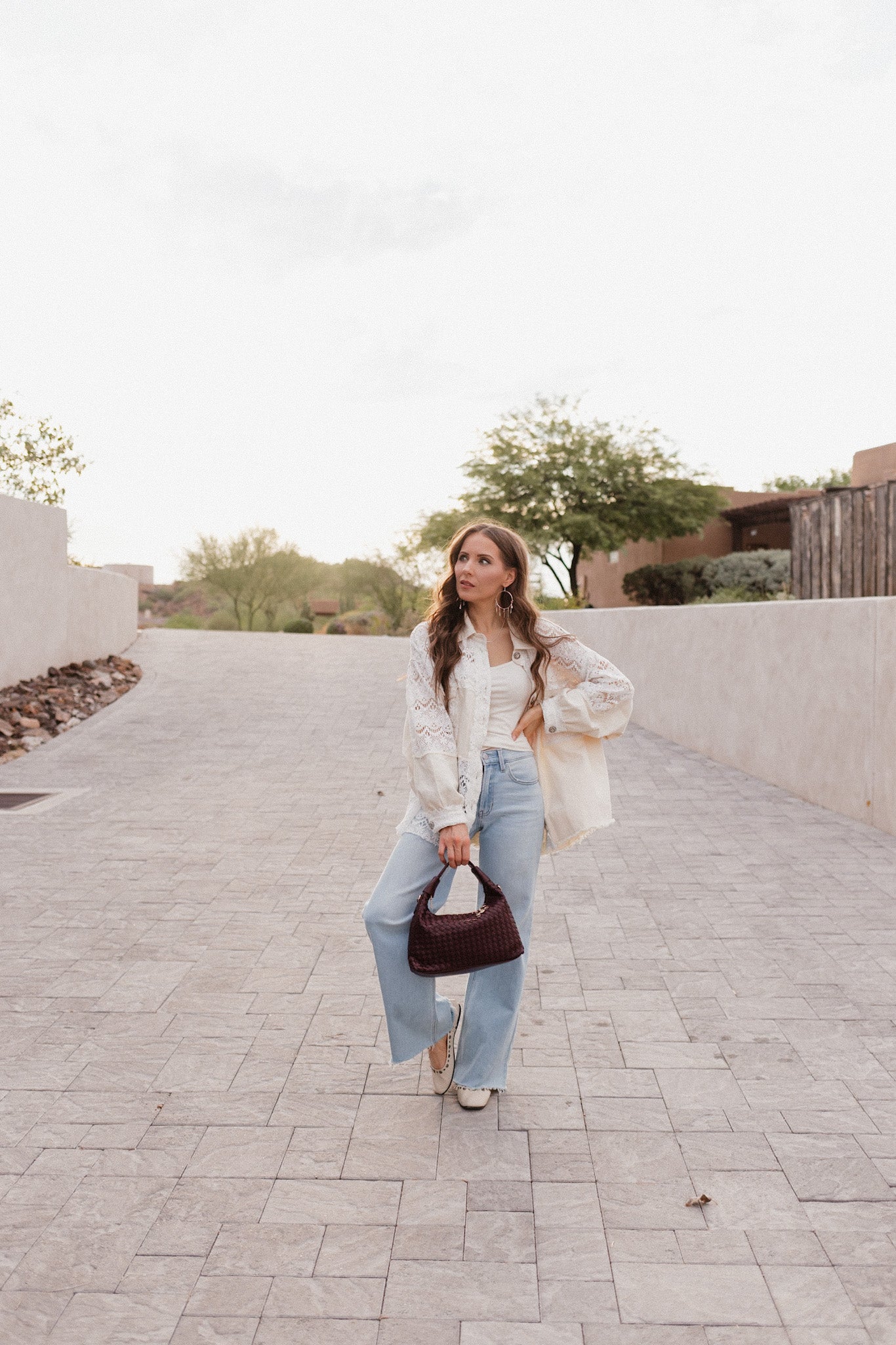 POL Oversized Vintage Lace Shacket-Shackets-Krush Kandy, Women's Online Fashion Boutique Located in Phoenix, Arizona (Scottsdale Area)