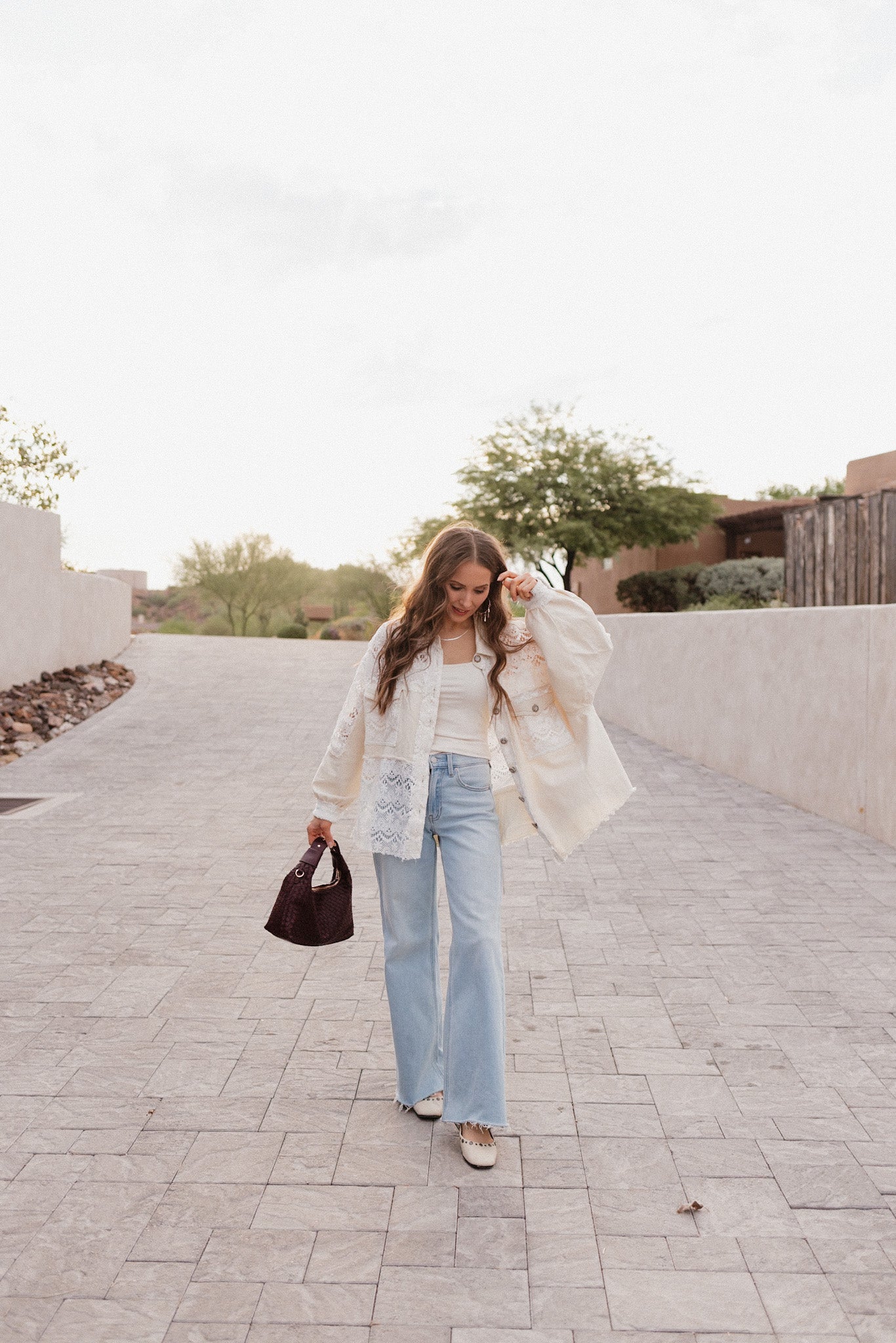 POL Oversized Vintage Lace Shacket-Shackets-Krush Kandy, Women's Online Fashion Boutique Located in Phoenix, Arizona (Scottsdale Area)