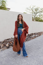 Open Bohemian Ruana-Cardigans-Krush Kandy, Women's Online Fashion Boutique Located in Phoenix, Arizona (Scottsdale Area)