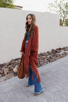 Open Bohemian Ruana Cardigan-Cardigans-Krush Kandy, Women's Online Fashion Boutique Located in Phoenix, Arizona (Scottsdale Area)