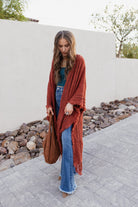 Open Bohemian Ruana Cardigan-Cardigans-Krush Kandy, Women's Online Fashion Boutique Located in Phoenix, Arizona (Scottsdale Area)