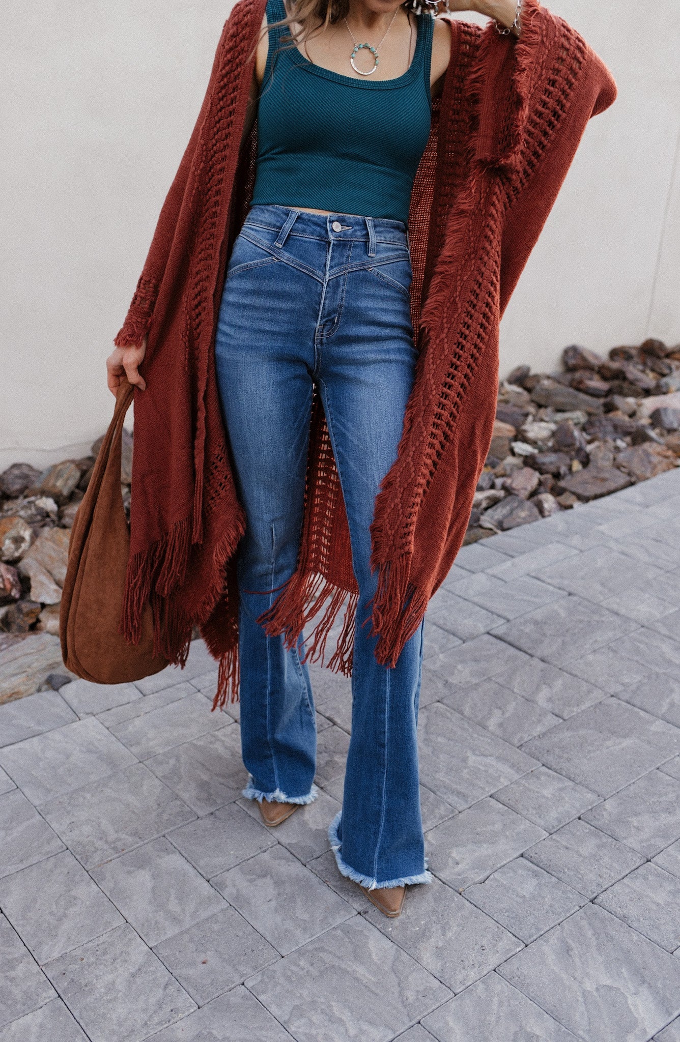 Open Bohemian Ruana-Cardigans-Krush Kandy, Women's Online Fashion Boutique Located in Phoenix, Arizona (Scottsdale Area)