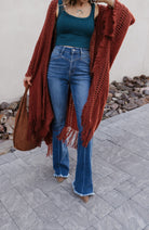 Open Bohemian Ruana Cardigan-Cardigans-Krush Kandy, Women's Online Fashion Boutique Located in Phoenix, Arizona (Scottsdale Area)