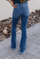 Jordan Kancan High Rise Raw Hem Flare Jeans-flare-Krush Kandy, Women's Online Fashion Boutique Located in Phoenix, Arizona (Scottsdale Area)