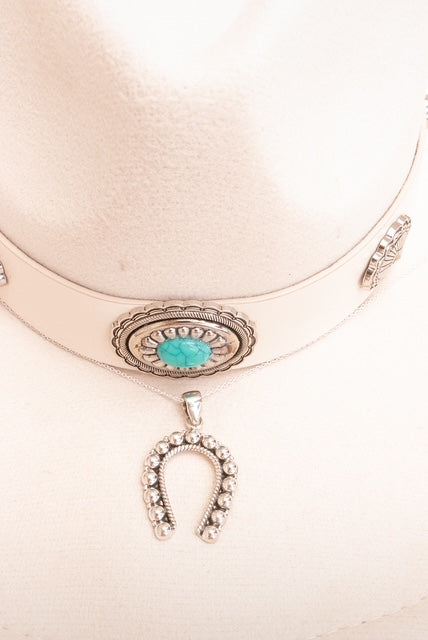 Demi's Sterling Studded Horseshoe Set-Chain Necklaces-Krush Kandy, Women's Online Fashion Boutique Located in Phoenix, Arizona (Scottsdale Area)