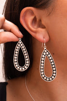 Sterling Silver Teardrop Studded Earring-Stud Earrings-Krush Kandy, Women's Online Fashion Boutique Located in Phoenix, Arizona (Scottsdale Area)