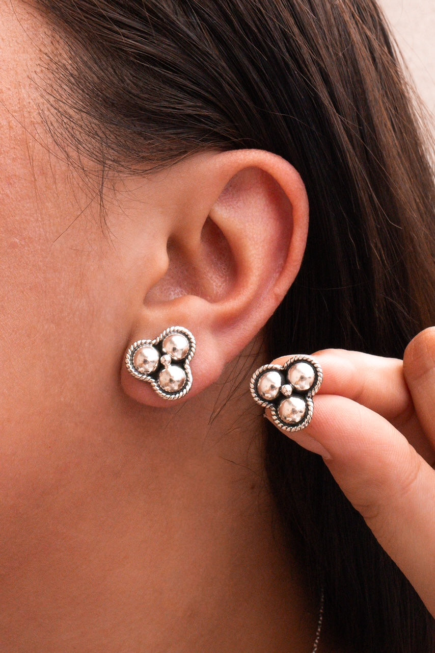 Triple Threat Studded Earrings | By KKB-Stud Earrings-Krush Kandy, Women's Online Fashion Boutique Located in Phoenix, Arizona (Scottsdale Area)