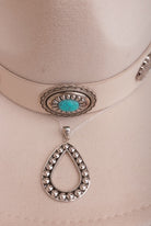 Just A Drop Studded Teardrop Necklace-Chain Necklaces-Krush Kandy, Women's Online Fashion Boutique Located in Phoenix, Arizona (Scottsdale Area)