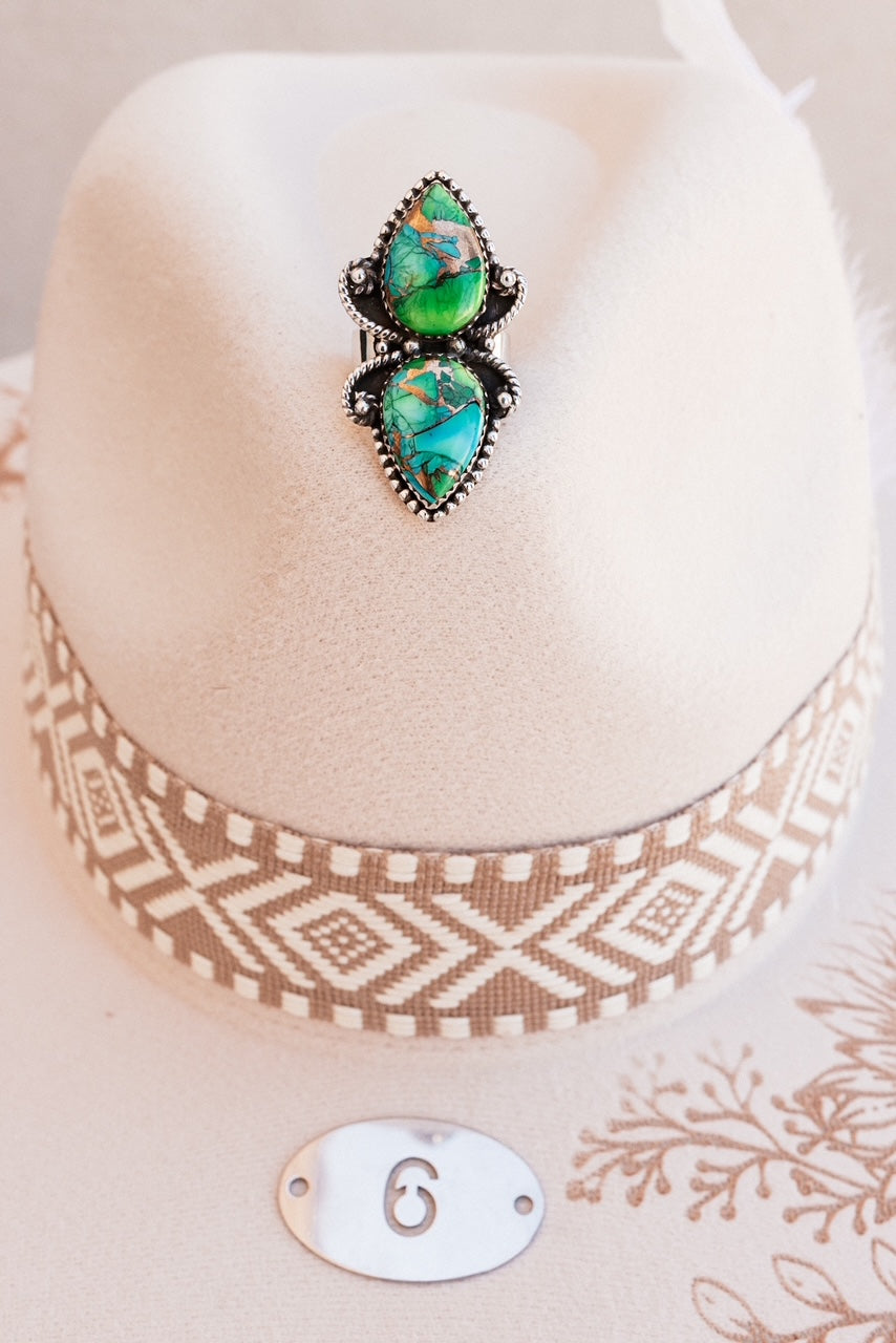 Peacock Cluster Rings-Rings-Krush Kandy, Women's Online Fashion Boutique Located in Phoenix, Arizona (Scottsdale Area)