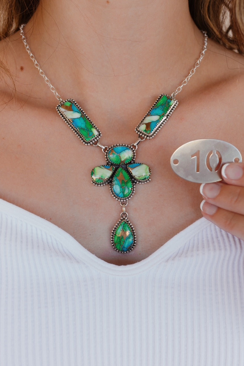 Iconic Peacock Dahlia Necklaces-Necklaces-Krush Kandy, Women's Online Fashion Boutique Located in Phoenix, Arizona (Scottsdale Area)