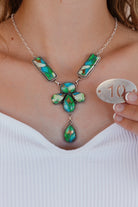 Iconic Peacock Dahlia Necklaces-Necklaces-Krush Kandy, Women's Online Fashion Boutique Located in Phoenix, Arizona (Scottsdale Area)