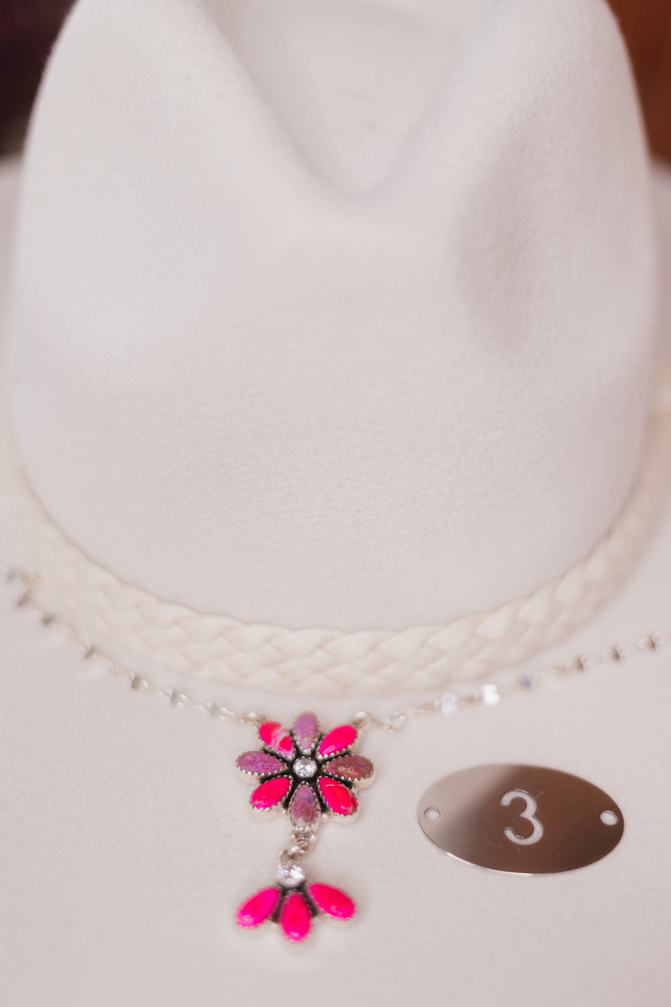 Desert Jasper Daisy Drop Necklace-Necklaces-Krush Kandy, Women's Online Fashion Boutique Located in Phoenix, Arizona (Scottsdale Area)