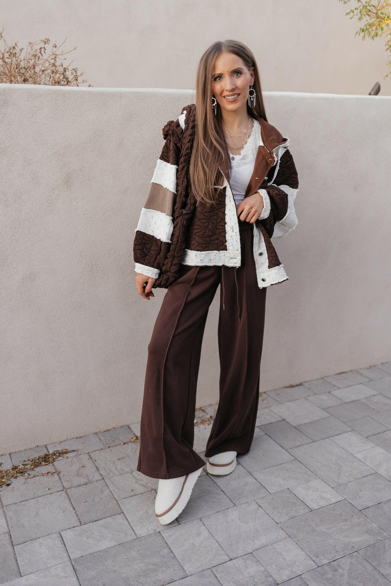 Drawstring Wide Leg Pants with Pockets-Bottoms-Krush Kandy, Women's Online Fashion Boutique Located in Phoenix, Arizona (Scottsdale Area)