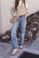 Comfy Chic Oversized Stripe Sweater-Sweaters-Krush Kandy, Women's Online Fashion Boutique Located in Phoenix, Arizona (Scottsdale Area)