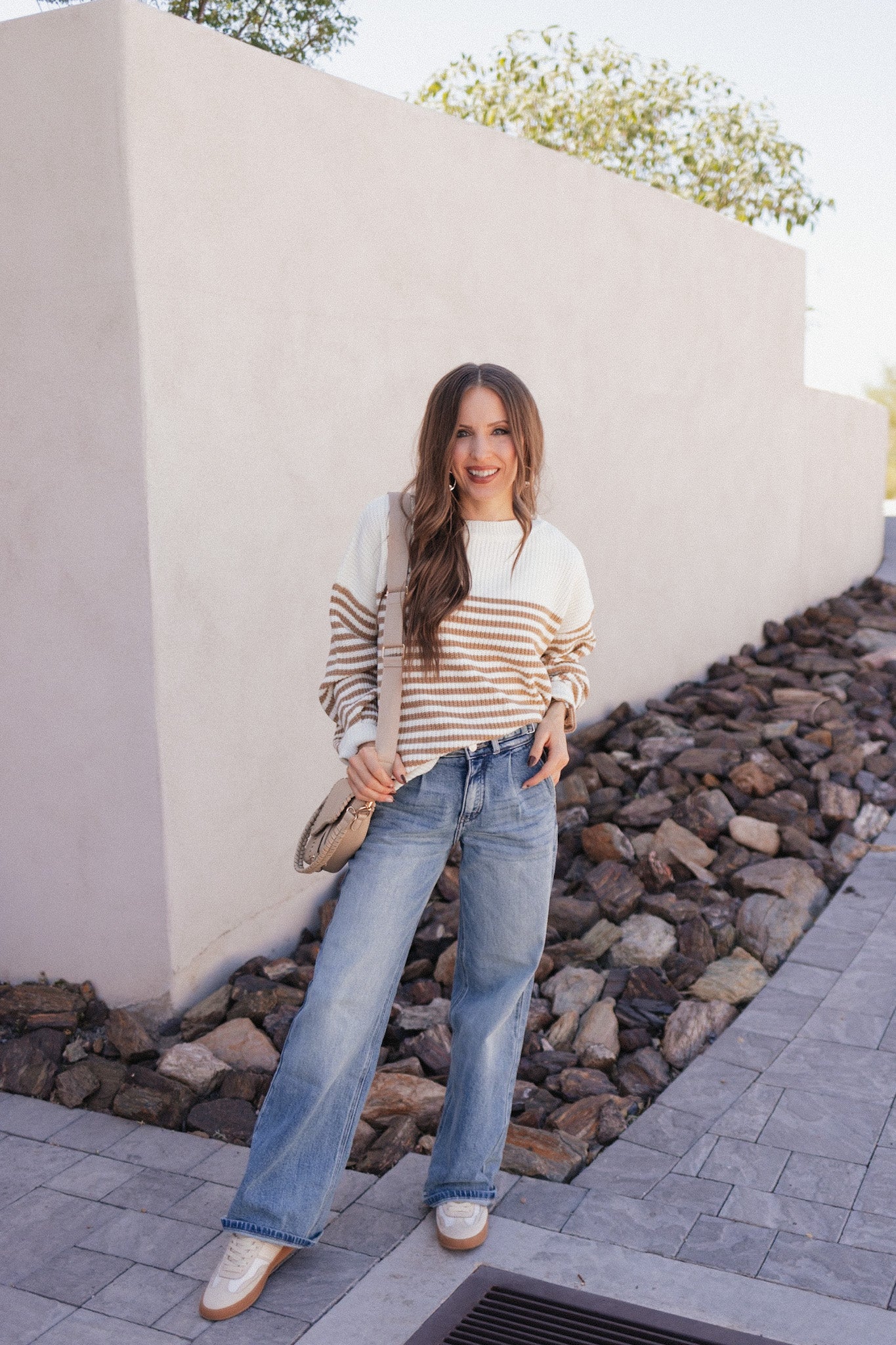 Comfy Chic Oversized Stripe Sweater-Sweaters-Krush Kandy, Women's Online Fashion Boutique Located in Phoenix, Arizona (Scottsdale Area)