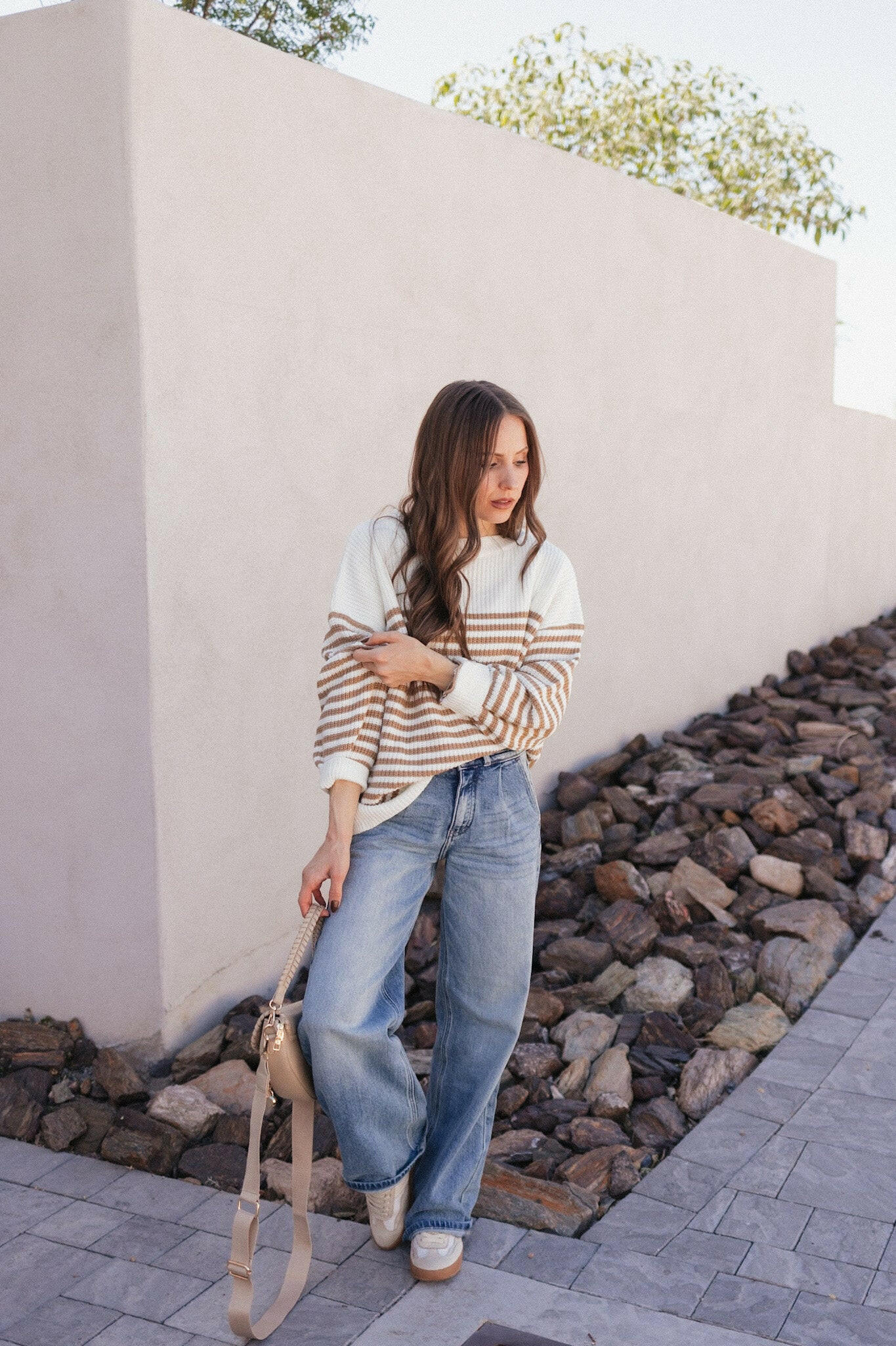 Oversized Stripe Sweater - Comfy Chic Style
