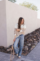 Comfy Chic Oversized Stripe Sweater-Sweaters-Krush Kandy, Women's Online Fashion Boutique Located in Phoenix, Arizona (Scottsdale Area)