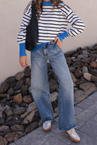 Krushed It Luxe Contrasting Striped Sweater-Sweaters-Krush Kandy, Women's Online Fashion Boutique Located in Phoenix, Arizona (Scottsdale Area)