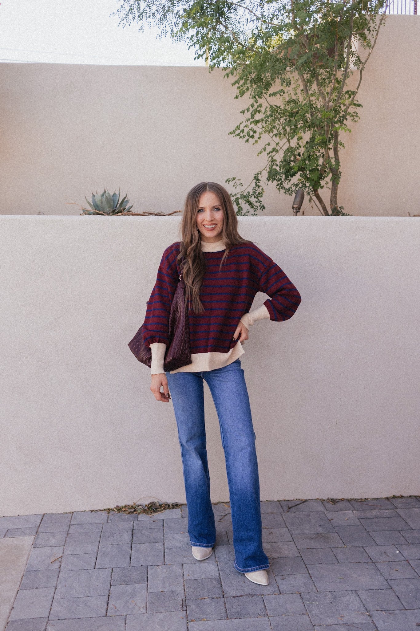 Krushed It Luxe Contrasting Striped Sweater-Sweaters-Krush Kandy, Women's Online Fashion Boutique Located in Phoenix, Arizona (Scottsdale Area)