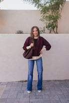 Krushed It Luxe Contrasting Striped Sweater-Sweaters-Krush Kandy, Women's Online Fashion Boutique Located in Phoenix, Arizona (Scottsdale Area)