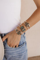 Autumn's Checkered Bliss Cuffs-Bracelets-Krush Kandy, Women's Online Fashion Boutique Located in Phoenix, Arizona (Scottsdale Area)