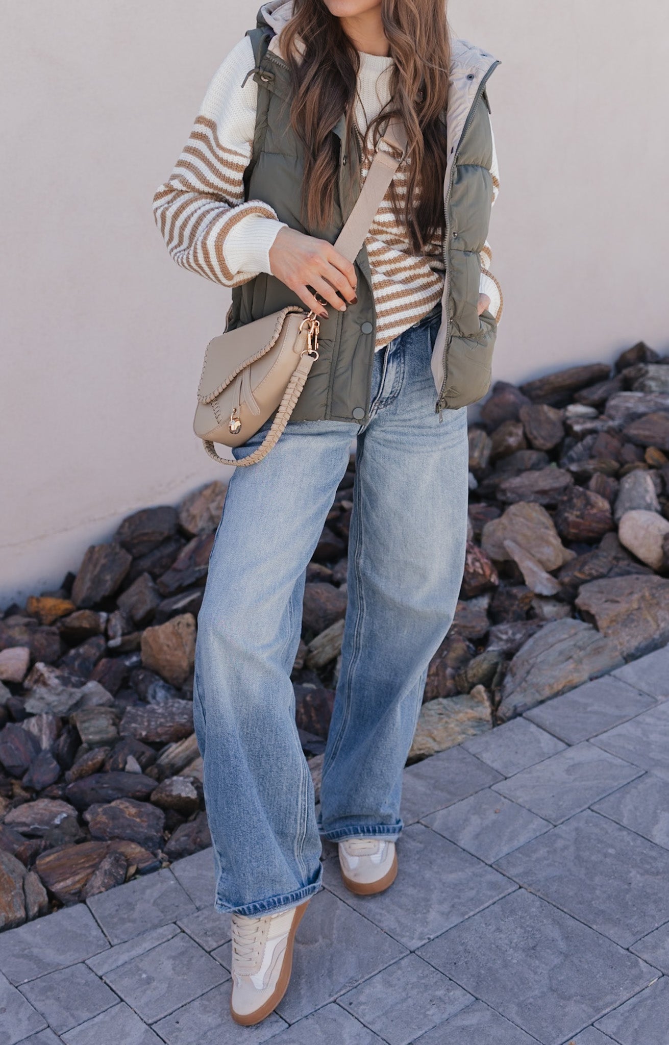 Comfy Chic Oversized Stripe Sweater-Sweaters-Krush Kandy, Women's Online Fashion Boutique Located in Phoenix, Arizona (Scottsdale Area)