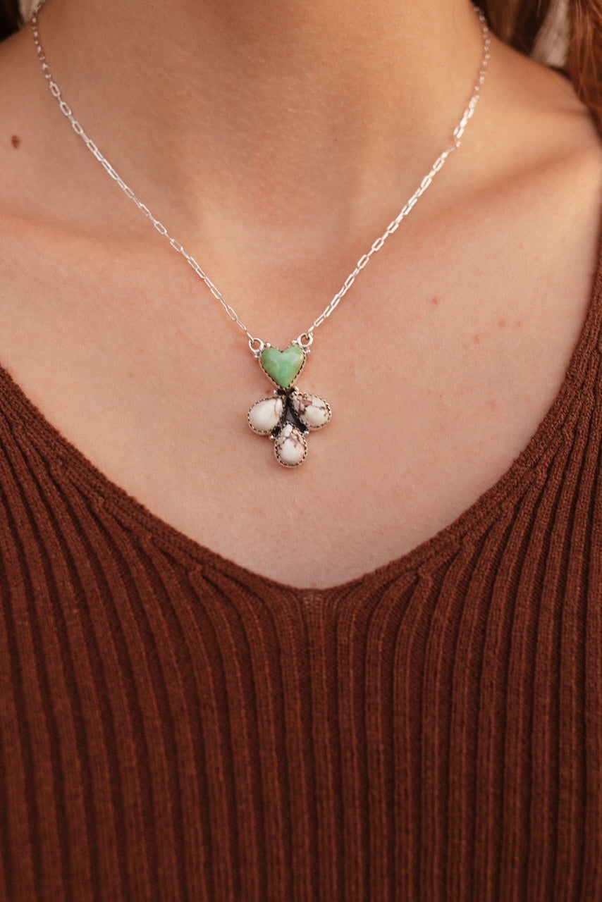 Wild Horse & Varascite Necklace Sno 2-Necklaces-Krush Kandy, Women's Online Fashion Boutique Located in Phoenix, Arizona (Scottsdale Area)