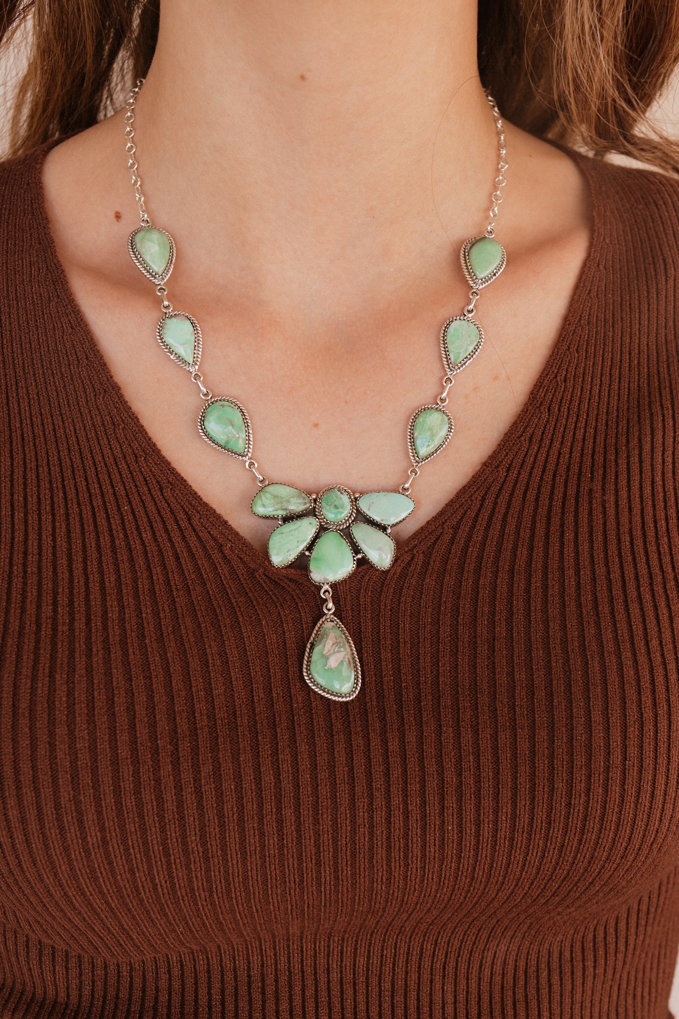 Australian Varascite Statement Necklace Sno 24-Necklaces-Krush Kandy, Women's Online Fashion Boutique Located in Phoenix, Arizona (Scottsdale Area)