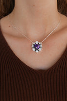 Blinging Heart Necklace sno 31-Necklaces-Krush Kandy, Women's Online Fashion Boutique Located in Phoenix, Arizona (Scottsdale Area)