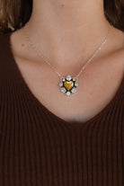 Blinging Heart Necklace sno 31-Necklaces-Krush Kandy, Women's Online Fashion Boutique Located in Phoenix, Arizona (Scottsdale Area)