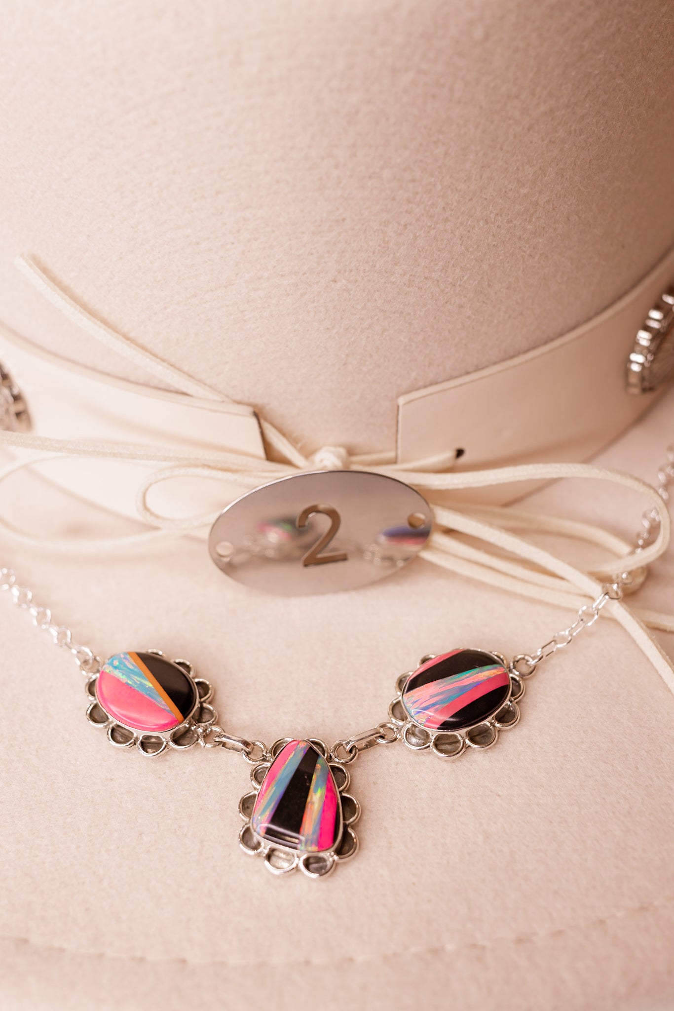 Multi Stone Cut Three Stone Necklaces-Necklaces-Krush Kandy, Women's Online Fashion Boutique Located in Phoenix, Arizona (Scottsdale Area)