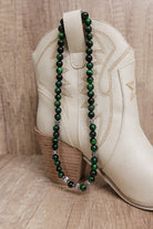 Green Tigers Eye Necklace-Chain Necklaces-Krush Kandy, Women's Online Fashion Boutique Located in Phoenix, Arizona (Scottsdale Area)