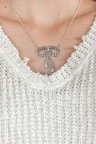 Adelaide's Bow Necklace-Chain Necklaces-Krush Kandy, Women's Online Fashion Boutique Located in Phoenix, Arizona (Scottsdale Area)