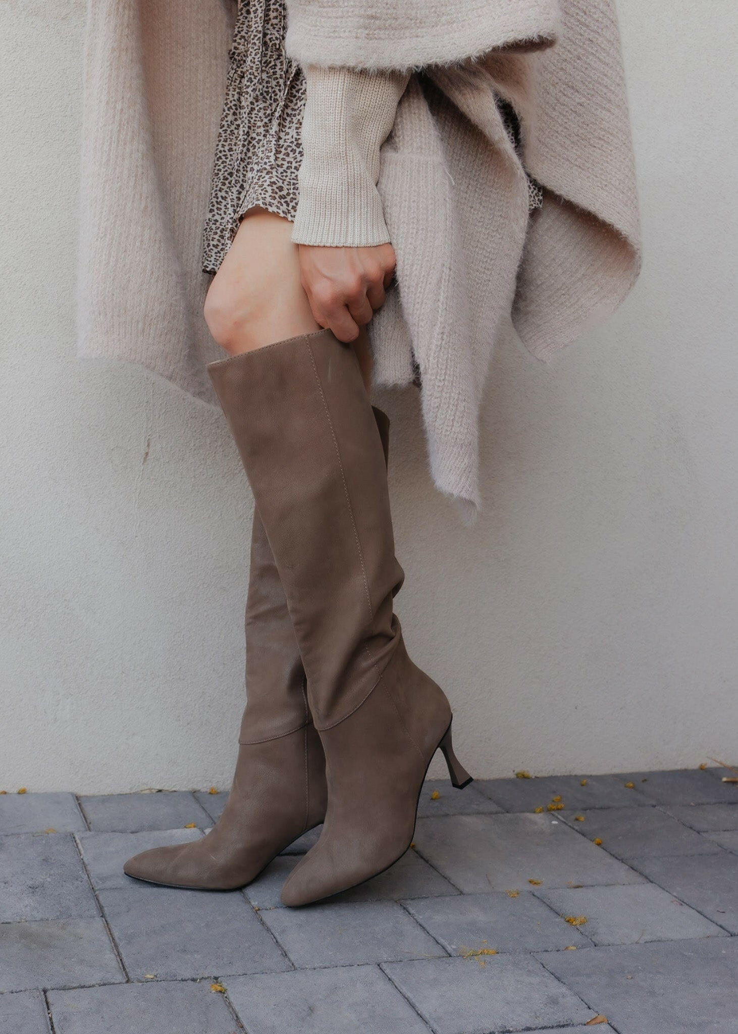 The Lexington Boot- Taupe - PREORDER SHIPS 11/30-Boots-Krush Kandy, Women's Online Fashion Boutique Located in Phoenix, Arizona (Scottsdale Area)