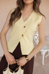 The Pretty Little Button Vest Top
