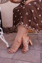 The Angela - Strappy Alligator Heels-Sandals-Krush Kandy, Women's Online Fashion Boutique Located in Phoenix, Arizona (Scottsdale Area)