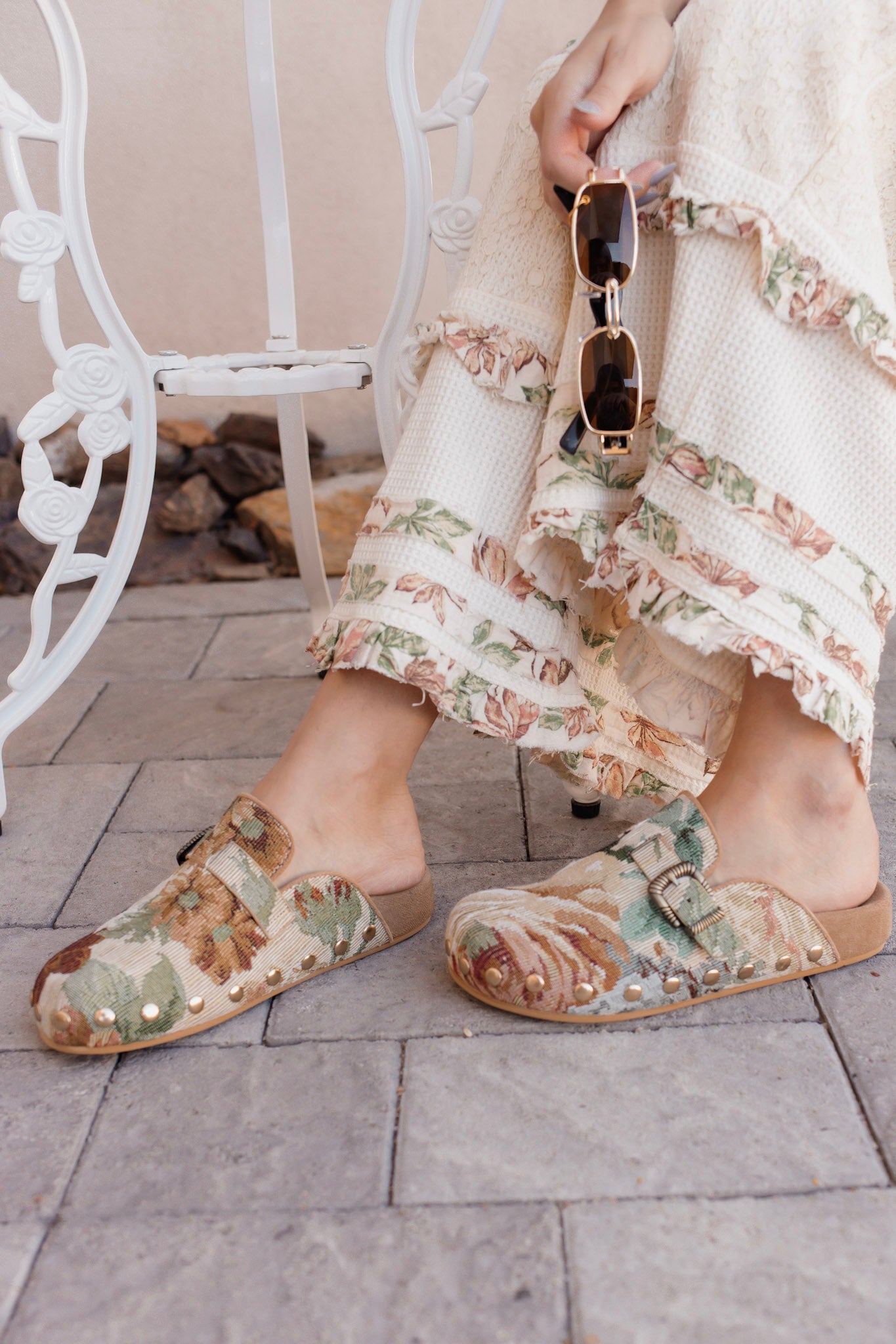 The Toni - Studded Buckle Clogs-Shoes-Krush Kandy, Women's Online Fashion Boutique Located in Phoenix, Arizona (Scottsdale Area)