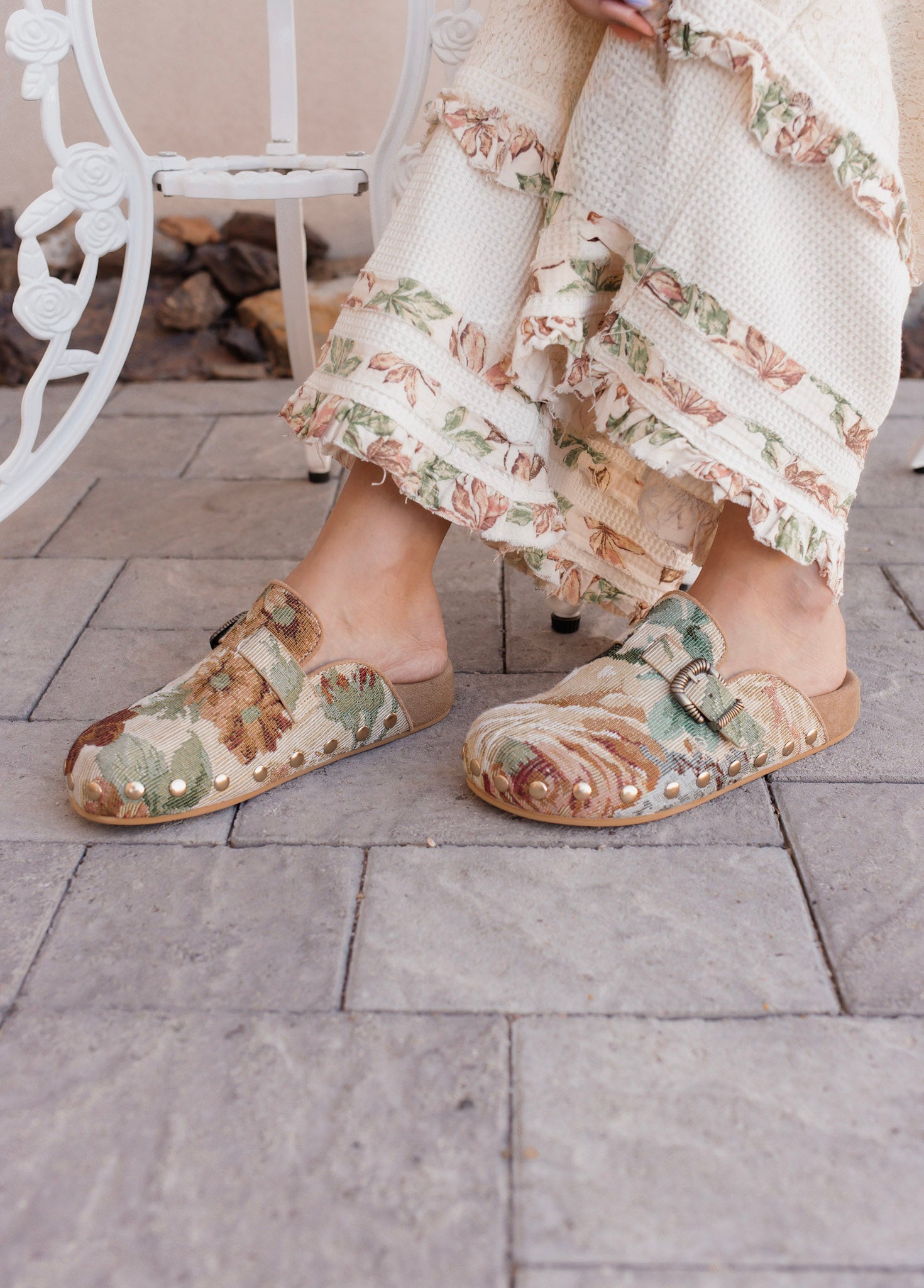 The Toni - Studded Buckle Clogs-Shoes-Krush Kandy, Women's Online Fashion Boutique Located in Phoenix, Arizona (Scottsdale Area)