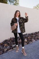 Outlands Oversized Camo Cargo Pocket Denim Jacket-Shackets-Krush Kandy, Women's Online Fashion Boutique Located in Phoenix, Arizona (Scottsdale Area)